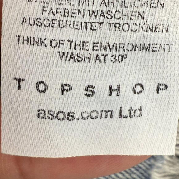 NWT Women's TOPSHOP Moto Distressed Denim Jean Mini Skirt | Size 2 - Picture 7 of 7